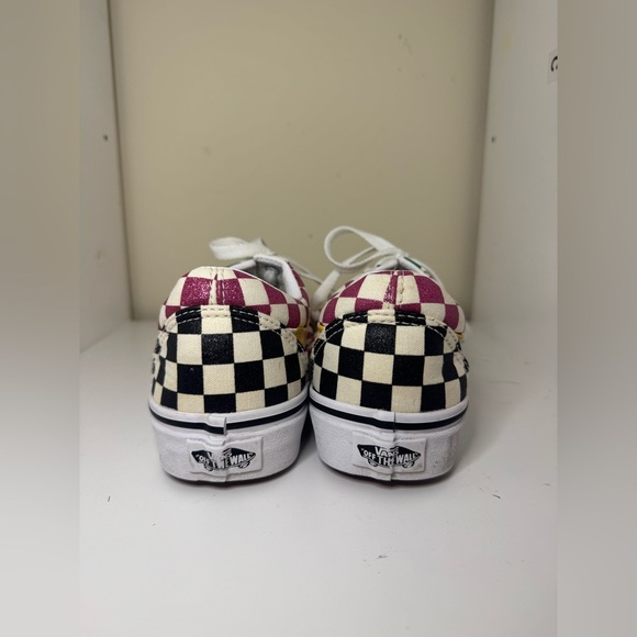 Vans Sneakers Old Skool Glitter Check 'Mardi Gras' Edition Women’s Size 7 - Picture 4 of 7